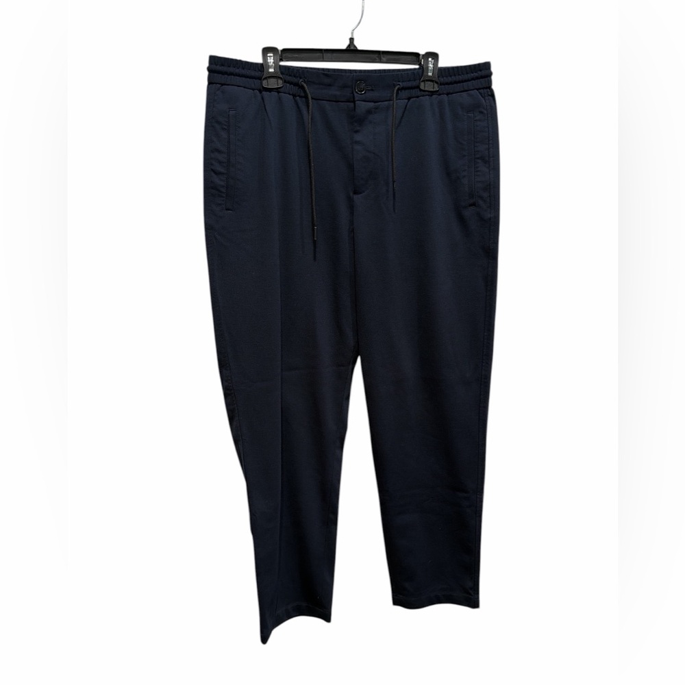 Classic Navy Drawstring Dress Pants for Men. Pre-loved.